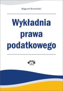Okładka książki Wykładnia prawa podatkowego