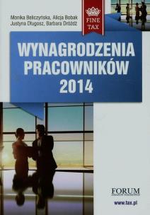 Okładka książki Wynagrodzenia pracowników 2014