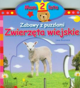 Okładka książki Zabawy z puzzlami. Zwierzęta wiejskie