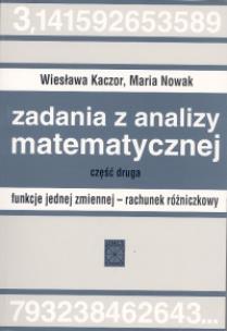 Opakowanie Zadania z analizy matematycznej cz.2