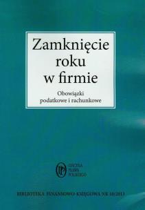 Okładka książki Zamknięcie roku w firmie