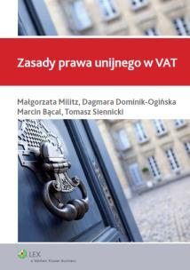 Okładka książki Zasady prawa unijnego w VAT