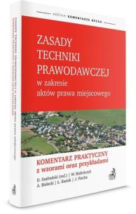 Okładka książki Zasady techniki prawodawczej w zakresie aktów prawa miejscowego