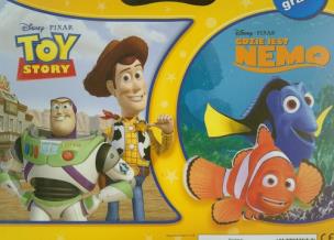 Okładka książki Zestaw książek z kredkami - Disney filmy pixar