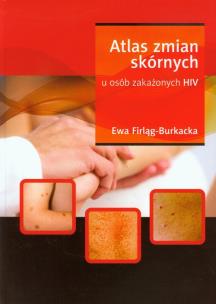 Okładka książki Atlas zmian skórnych u osób zakażonych HIV