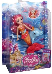 Opakowanie Barbie Perłowa Księżniczka Mała syrenka ze zwierzątkiem