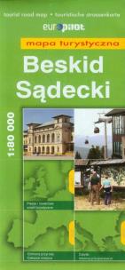 Okładka książki Beskid Sądecki mapaturystyczna 1:80 000