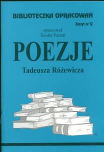 Okładka książki Biblioteczka opracowań nr 012 Poezje Różewicza