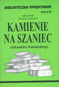 Okładka książki Biblioteczka opracowań nr 082 Kamienie na szaniec