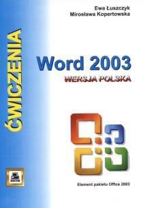Okładka książki Ćwiczenia z Word 2003 Wersja polska