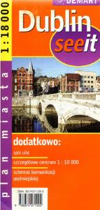 Okładka książki Dublin 1:18 000 plan miasta