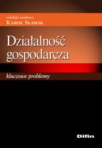 Okładka książki Działalność gospodarcza