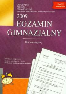 Opakowanie Egzamin gimnazjalny 2009 Blok humanistyczny