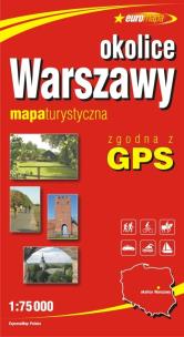 Okładka książki Euromapa Okolice Warszawy 1:75 000