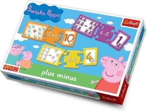 Okładka książki Gra - Plus minus Świnka Peppa TREFL