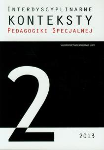 Opakowanie Interdyscyplinarne konteksty pedagogiki specjalnej 2/2013