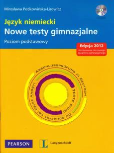 Okładka książki Język niemiecki Nowe testy gimnazjalne + CD Poziom podstawowy