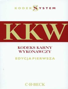 Okładka książki Kodeks Karny Wykonawczy