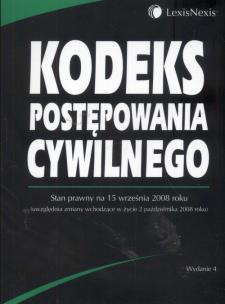 Opakowanie Kodeks postępowania cywilnego