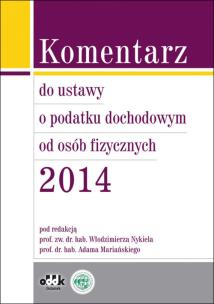 Opakowanie Komentarz do ustawy o podatku dochodowym od osób fizycznych 2014