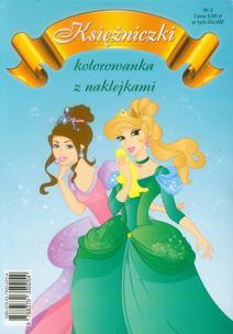Opakowanie Księżniczki 2 Kolorowanka z naklejkami