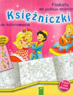 Okładka książki Księżniczki Plakaty do kolorowania