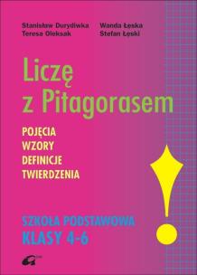Okładka książki Liczę z Pitagorasem Pojęcia, wzory, definicje, twierdzenia.