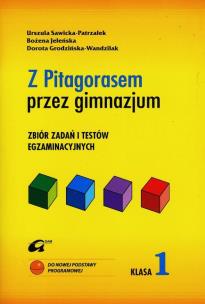 Okładka książki Mat. Z Pitagorasem... GIM 1 Zb. zad. i testów ADAM