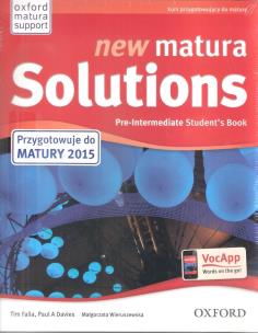 Okładka książki Matura Solutions N Pre-inter. 2E SB+Exam Brochure