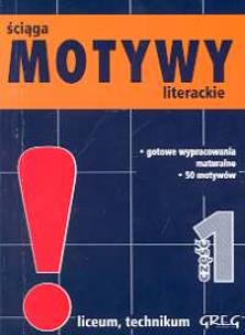 Okładka książki Mini Motywy literackie LO cz.1 GREG