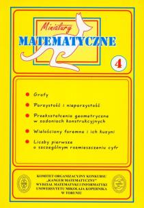 Okładka książki Miniatury matematyczne 4 Grafy