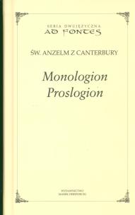 Okładka książki Monologion Proslogion