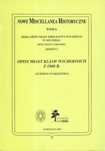 Opakowanie Opisy miast Kujaw Wschodnich z 1860 r.