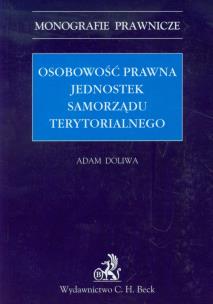 Okładka książki Osobowość prawna jednostek samorządu terytorialnego