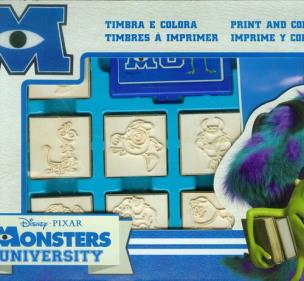 Opakowanie Pieczątki w walizce 7 szt Uniwersytet Potworny