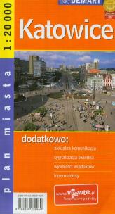Okładka książki Plan Miasta Katowice 1:20 000 DEMART