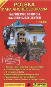 Opakowanie Polska mapa archeologiczna skala 1:700 000