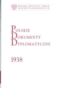 Okładka książki Polskie dokumenty dyplomatyczne 1938