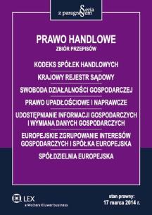 Okładka książki Prawo handlowe Zbiór przepisów
