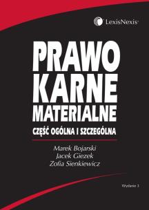Okładka książki Prawo karne materialne Część ogólna i szczególna