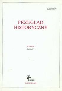 Opakowanie Przegląd Historyczny tom XCII  Zeszyt 4