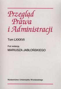 Opakowanie Przegląd prawa i administracji Tom 87