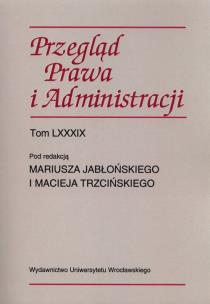 Opakowanie Przegląd prawa i administracji Tom 89