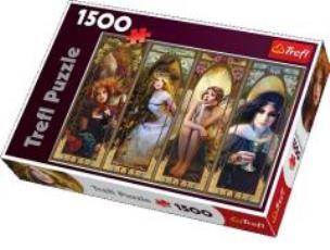 Okładka książki Puzzle 1500 Fantasy kolaż TREFL