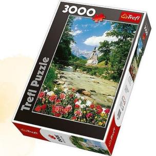 Okładka książki Puzzle 3000 Rramsau, Alpy Bawarskie, Niemcy TREFL