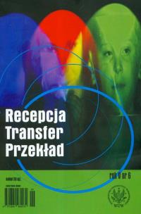 Opakowanie Recepcja Transfer Przekład t.6