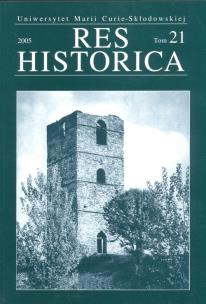 Res Historica tom 21. Wydawca: UMCS. Multiszop.pl Opakowanie Res Historica tom 21