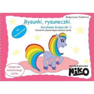 Okładka książki Rysunki, rysuneczki - Kucykowe kropeczki