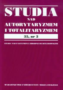 Opakowanie Studia nad Autorytaryzmem i Totalitaryzmem 35,nr 3