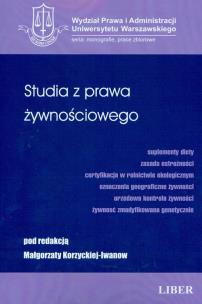 Opakowanie Studia z prawa żywnościowego